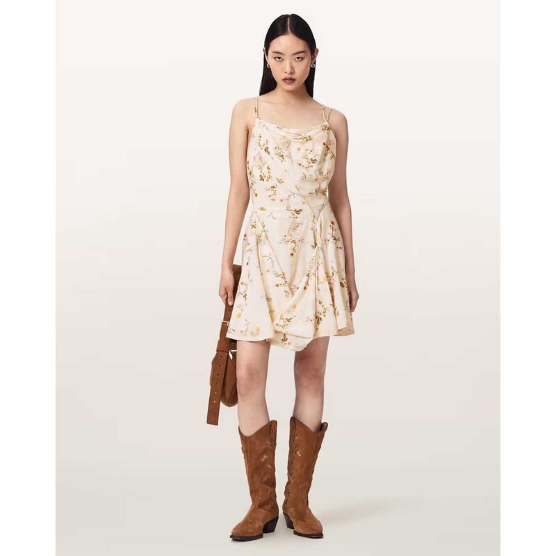 AllSaints Claire Floral Mini Dress image number 3